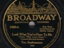 78 RPM Ten Sophomores Broadway 1320 in V+