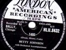 RARE BETTY JOHNSON 78 LITTLE WHITE LIES/1492 HL8432 E++