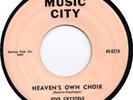 5 CRYSTELS-MUSIC CITY 45#821-ORIGINAL UNPLAYED DOO WOP