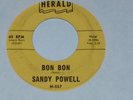 RARE SANDY POWELL DOO WOP 45 ON HEARALD - BON BON