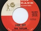 HEAR- Rare Popcorn / Soul 45- Ted Taylor- Look Out - M-