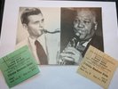 Sidney Bechet Stan Getz Concert Program Ticket 78 era 