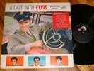 1959 Rock LP - A Date With ELVIS PRESLEY  RCA Long Play