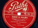 Jacques Dumont Mendelssohn Lieder ohne Worte   78 rpm