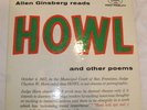 RARE ALLEN GINSBERG HOWL 1957 1ST PRESSING RED VINYL