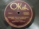 MARGARET JOHNSON & CLARENCE WILLIAMS BLUE 5 OKEH 8162