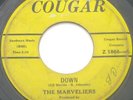Rare R&B Doo Wop 45 – THE MARVELIERS – Down – COUGAR