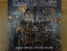 IRON MAIDEN 2 PICTURE LP SIGNED AUTOGRAPH FIRMADO