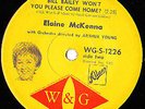 TAMMY/ BILL BAILEY COME HOME/ELAINE McKENNA W&G OZ JAZZ