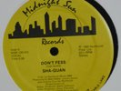 SHA-QUAN  -  DON´T FESS  - RARE ELECTRO RAP close to NM