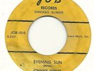 JOHNNY SHINES VERY RARE BLUES 45 EVENING SUN JOB 1010 