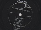 CHET BAKER QUARTET self titled Pacific Jazz 10