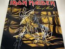 IRON MAIDEN Piece of Mind, VINYL Bruce Dickinson SIGNED