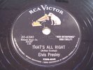 Elvis Presley 78 That's All Right RCA Rock n Roll clean