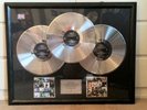 U2 ACHTUNG BABY 3x TRIPLE PLATINUM AWARD ISLAND RECORDS