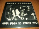 BLACK SABBATH war pigs in paris 70  - 7' clear  vinyl