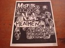 Misfits Necros Meatmen Negative Approach RARE flyer KBD