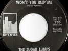 rare Northern Soul 45 SUGAR LUMPS won't you help me