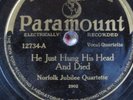 Norfolk Jubilee Quartet Paramount 12734 Blues Gospel 78