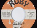 Deep Soul/Funk 45 HARD TYMES I Ask A Question RUBY HEAR