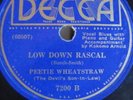 Peetie Wheatstraw Pre War Blues 78 Decca 7200