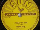 JOHNNY CASH   I Walk The Line 78 rpm   Org on Sun EX 