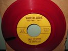 The TRAVELERS - TOO YOUNG / TWIST IN SCHOOL 45 RED WAX