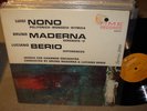 LUIGI NONO, BRUNO MADERNA, LUCIANO BERIO  - time -