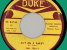 EARL FOREST Out on a Party / Oh Why 45rpm Duke 1954