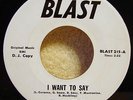 Monster Garage Rock 45: THE MARK V I Want To Say RARE Blast 215 : LISTEN wfmu