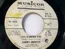 Soul 45 Sammy Ambrose This diamond ring Vg promo Good