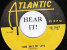 DOO WOP 45 The Cardinals (Atlantic) Come Back My Love