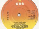 THE CLASH RARE IRISH THIS IS ENGLAND WITH PIC SLEEVE