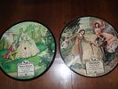 deux disques vyniles 78 tours peint a la main