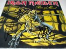 IRON MAIDEN Piece of Mind, Vinyl LP Adrian Smith SIGNED
