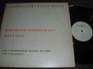 Stockhausen Kontakte Ed1 Wergo 38-page Photo-Book Cover