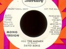 DAVID BOWIE All The Madmen Mercury Rare Promo 45 Hear