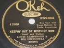 Louis Armstrong & His Orchestra on Okeh 78 41560, E