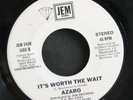 45 AZARO on JEM It's Worth The Wait rare modern soul bo