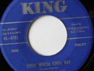 rare R&B Popcorn 45 EARL KING every whicha kinda way