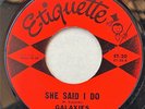 GALAXIES 45 On The Beach  1965 Surf Psych VG+ ETIQUETTE