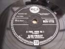 ELVIS PRESLEY A FOOL SUCH AS I RARE 78 RPM RECORD 1959