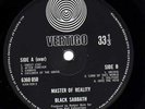 BLACK SABBATH ORIG 1970 UK VERTIGO LP MASTER OF REALITY