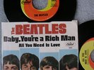 BEATLES 45 rare die-cut ALL YOU NEED IS LOVE nm ps WEST