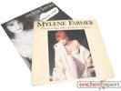 2 DISQUE VINYLE MYLENE FARMER 45 TOUR POURVU QU ELLES S