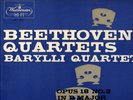 BARYLLI QUARTET BEETHOVEN #3 & 4 WESTMINSTER XWN 18122
