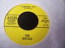 THE ROYALS -Shake it/Mix Up 45 Rare 60s HOT ROD Surf fr