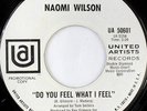 rare Northern Soul 45 NAOMI WILSON do you feel