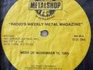 Metal Shop Radio Show LP  Nov 15 '85 Accept Venom AC/DC