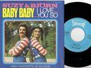 SUZY & BJÖRN Baby,Baby deutsch Eurovision Grand Prix Single 1974